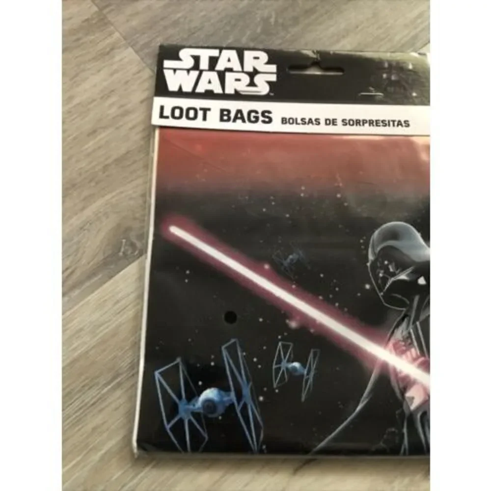 Star Wars Darth Vader Birthday Party Loot Bags. 8 Pieces.